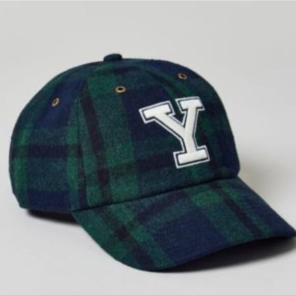 47 limited Ed Yale Bulldogs Plaid Wool  Blackwatch Baseball Hat NWT Authentic - Picture 1 of 7